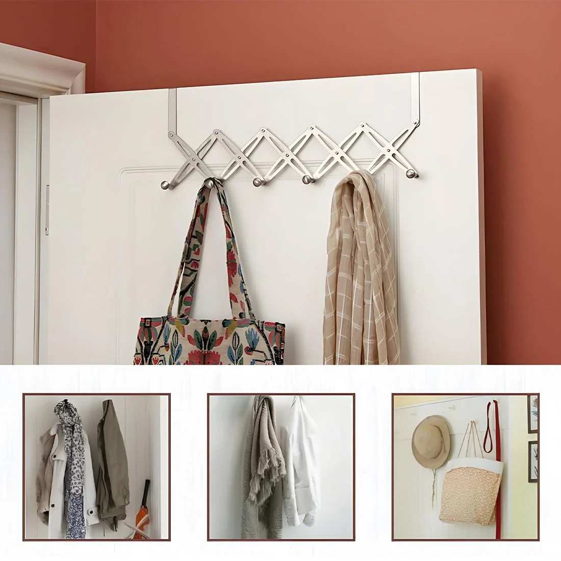 Over the Door Hooks Adjustable Multi-Purpose - Image 6