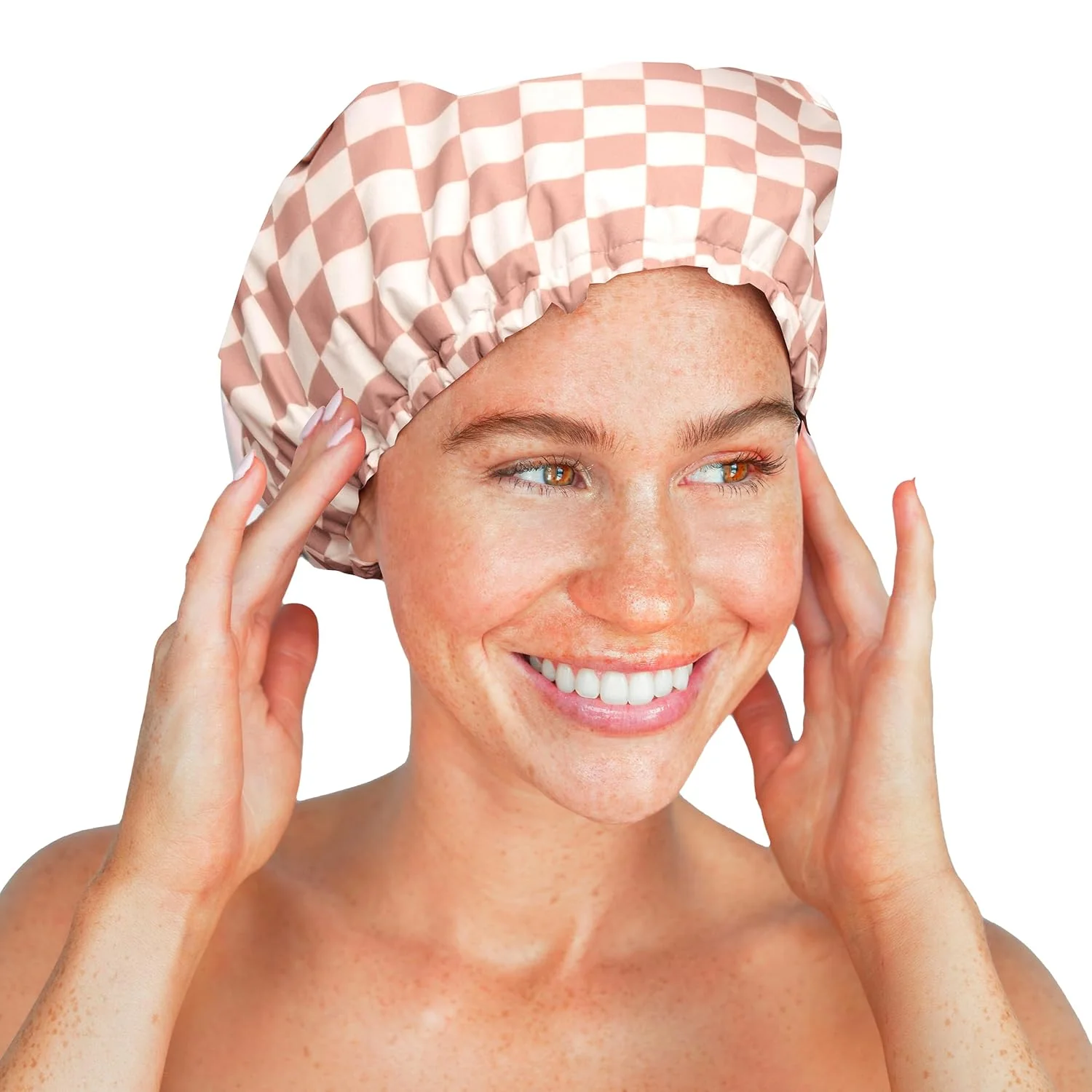 Kitsch Luxury Shower Caps for Women Reusable Waterproof - Image 4