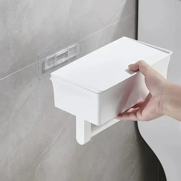 Must-Have Bathroom Organizer | 2-in-1 Toilet Paper Holder with Storage - Image 5